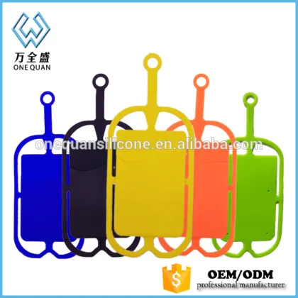 2016 Wholesale Silicone Card Holder With Mobile Lanyard/mobile Lanyard/silicone Phone Lanyard