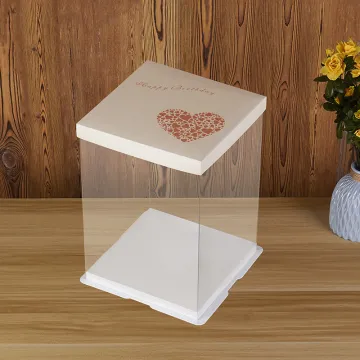 Plastic pvc packing box for cake