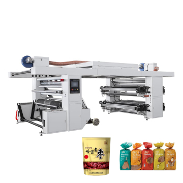 High-Speed Plastic Bag Printing Machine with 6 Color Flexo Printing and Roller Paper Technology