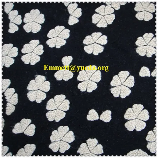 black ivory flowers floral jcquard pattern woolen knit fabric