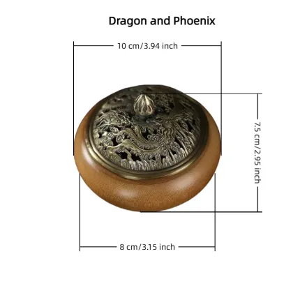 Unique Retro Bamboo Zen Fragrance Plate Incense Burner for Agarwood Tea Rooms & Yoga Studios