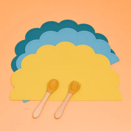 Cloud Cat Silicone Table mat Baby Feeding Mat