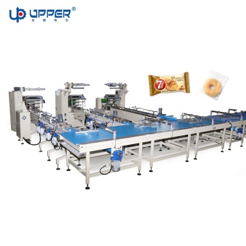 Linha de embalagem de alimentos automáticos de alta qualidade para pão e biscoitos de panificação