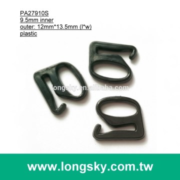 (#PA27910/9.5mm inner) plastic e shape hook buckle for lingerie strap