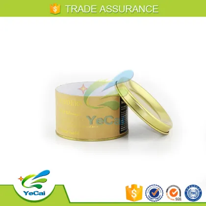 Full color printed paper packaging box for sugar with metal lids