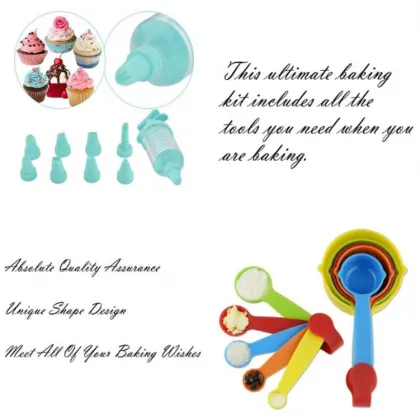 44PCS Kitchenware Baking Set: Cake Baking Tools for Beginners