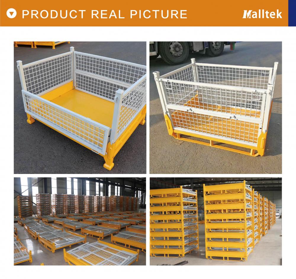 Heavy Duty Rackable Metal Containers Cage