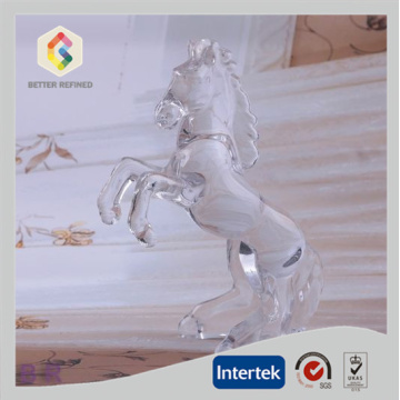 Ornamentos de vidro em forma de cavalo para decoração de casa