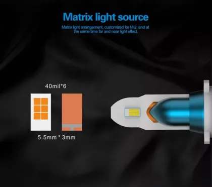 Mi2 Factory Supply Mini Car LED Headlights Bulb Auto Lamp High Power Automotive Lighting