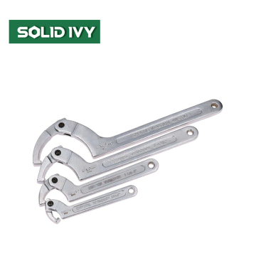 Llave de gancho C Manual ajustable C de gancho C para anillos de retención ranurados (19-175 mm, 4pc)