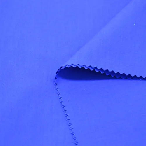 Polyester Cotton Blue Fabric