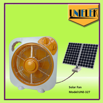 Solar energy supplier 10 inch table fan for home solar system