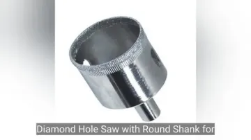 Premium Diamond Hole Saw with Round Shank for Glass and Ceramic