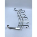 Over Door 6 Hook Organizer Rack Chrome acabamento