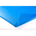 Filme inflável de PVC transparente azul