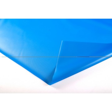 Película inflable de PVC transparente azul