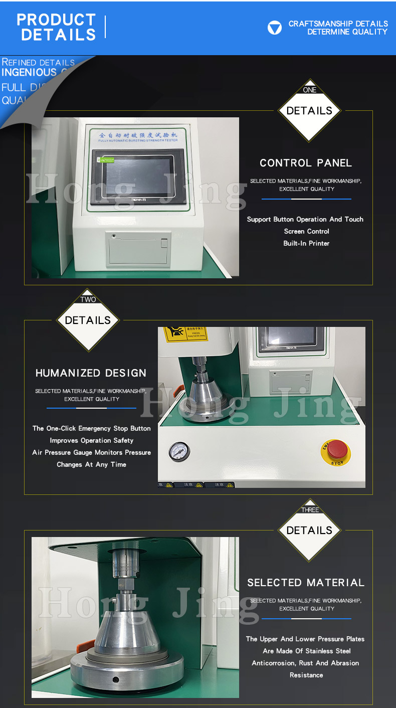 Automated Carton Bursting Strength Testing Machine For Quality Control ...