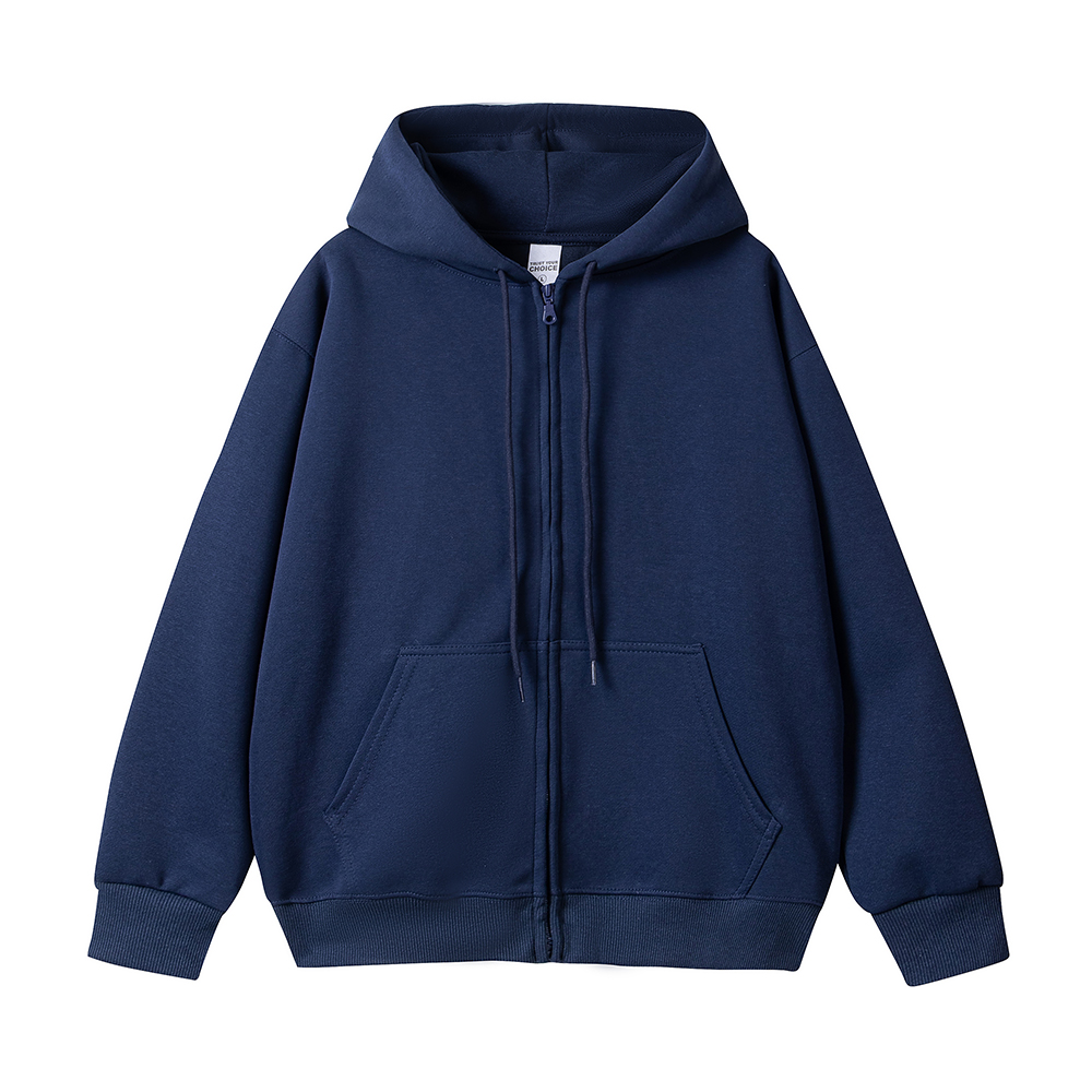 Giacche in French Terry di cotone di alta qualità Toppe ricamate personalizzate Felpa con cappuccio con zip all'ingrosso all'ingrosso per uomo Felpa con zip semplice5 High Quality Cotton French Terry Jackets Custom Embroidery Patches Bulk Wholesale Zip-up Hoodie for Men Plain Zip Hoodie5