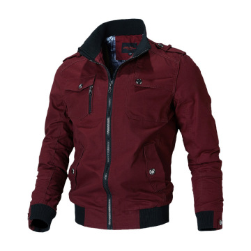 Men's Slim Fit Bomber Jacket Casual Windbreaker for Spring and Autumn