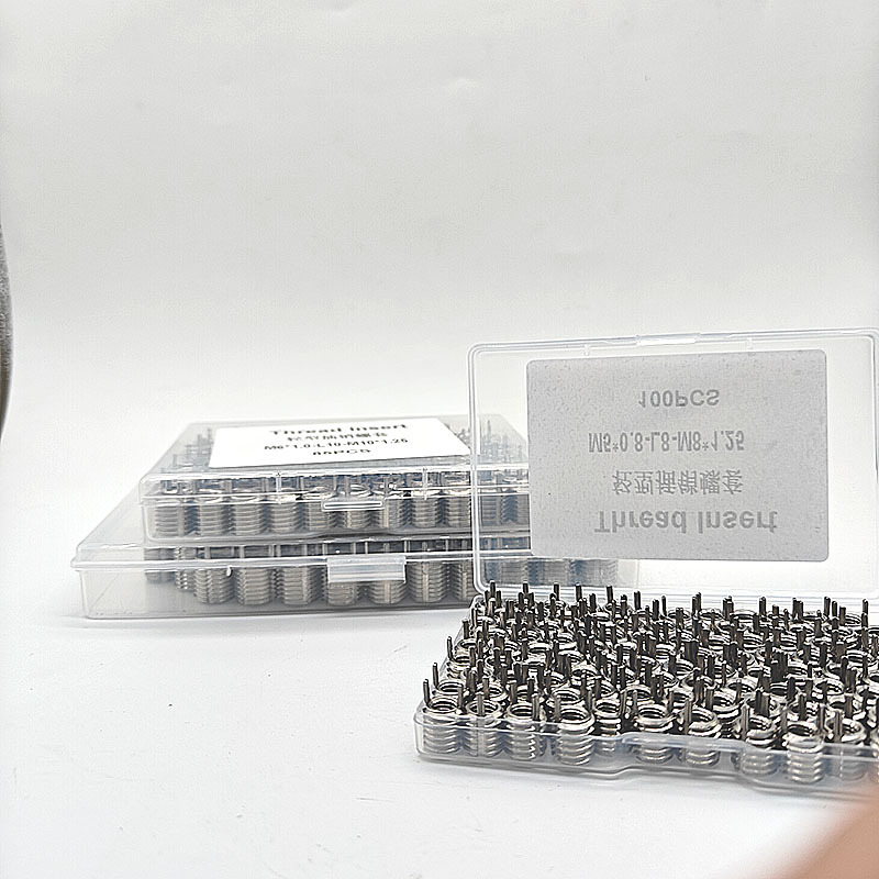 Keensert Industrial Fasteners 304 Stainless Steel Wire Thread Insert Bolt with Thread Pin Packaged in Cartons Natural Surface