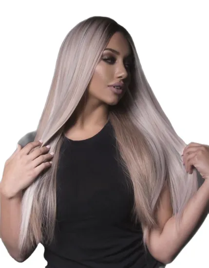 Cheap natural transparent Lace Front wig Long straight synthetic fiber Wig hd Lace Front Synthetic hair Wigs for black Women