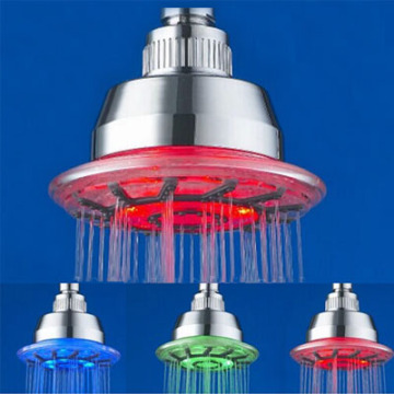 3 Colors LED Flash Light Top Shower Heads