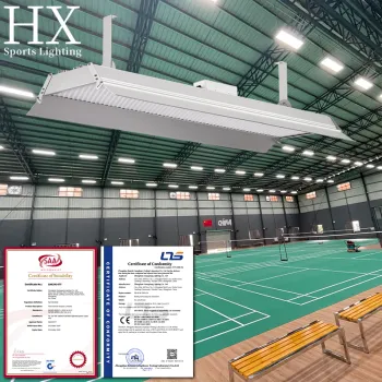 HuaXiang Indoor Sports Lighting: High Bay Lights for Badminton and Basketball Gyms