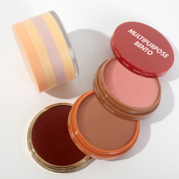 Multi-Purpose Vegan Cosmetics Makeup Palette: Lip, Cheek, Blush, Bronzer & Highlighter