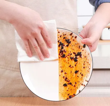 Customized Embossed Oil Absorbing Kitchen Paper Towels