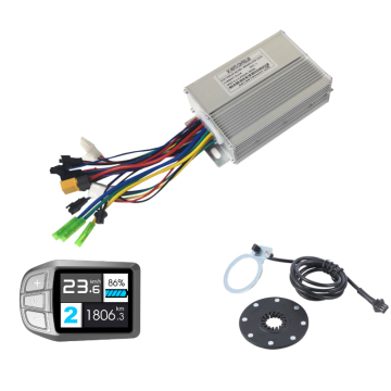 Kit d'évitement: kit de moteur à vélo 250W avec contrôleur 15A et affichage coloré UKC3