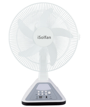 Isolfan 16 pouces Table solaire rechargeable de 16 pouces avec panneau de mur avec panneau léger et batterie
