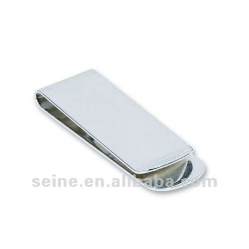 Personalized smart silver plated money clip for dollars or birthday gifts