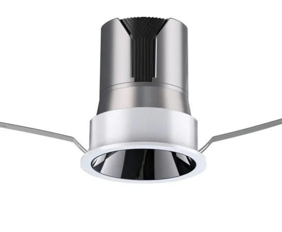 High CRI Round COB LED Downlights: 7W, 12W, and 20W Ceiling Lighting Options with 55mm, 75mm, and 95mm Cutouts - Recessed Aluminum Lamp Bodies for Hotels and Living Rooms