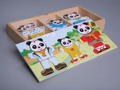 “Dress-up Pandas” Puzzle Game
