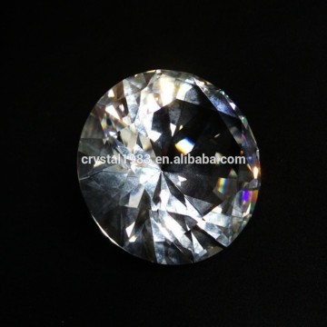 Wholesale K9 Large Etched Facet Crystal Diamond For Decoration Gift