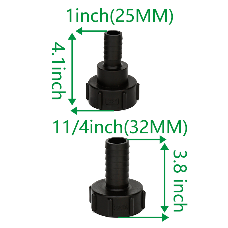  IBC PP S60x6 Female to 2 Hose Tail 