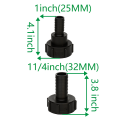 Raccord IBC PP 1&quot; Raccords de tuyau d&#39;extrémité de tuyau