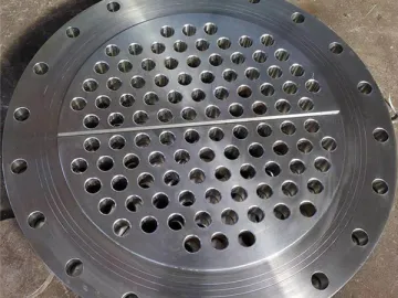 Heat Exchanger Tube Sheet Steel Pipe Flange Cover