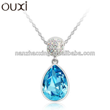OUXI Hot Sale bule pendant necklace & OUXI jewelry made with Austrian Crystals