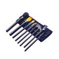 5 pcs Goat Synthetic Brush with PU Pouch