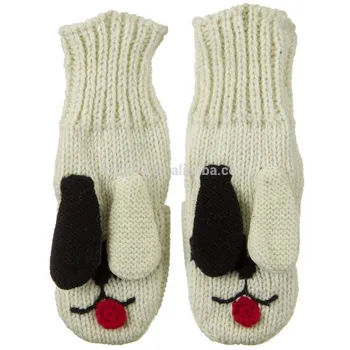2015 newest fashion trend hot-selling warm and comfy autumn winter knitted acrylic gloves