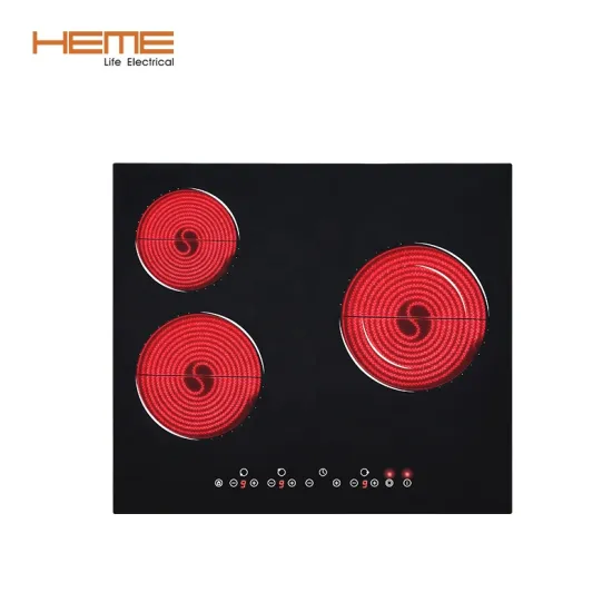 3 Burner Electric Ceramic Hob for 110~220V Voltage - Built-In Installation