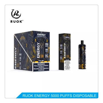 RUOK Energy 5000 Puffs Disponível Vape Wholesale Factory