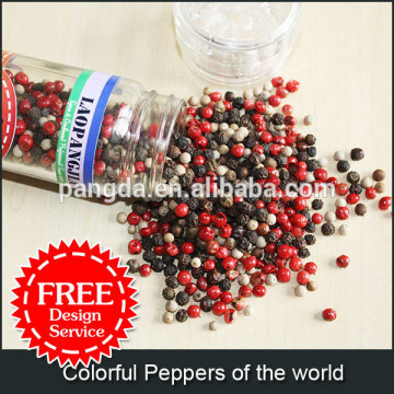 Colorful Peppercorns of the world