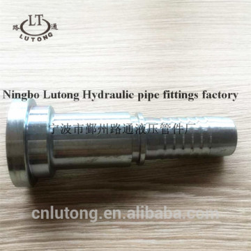 ISO 12151-3 SAE J 516 swaged hydraulic pipe fittings zinc plate high pressureSAE FLANGE 3000PSI