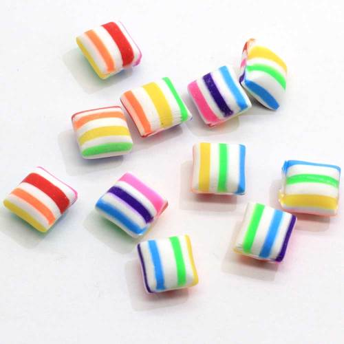 Kawaii Simulation Candy Polymer Bunter Ton gesponnener Zucker DIY Handmade Craft Supplies Scrapbooking Zubehör