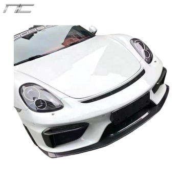 Nowy design PUR + FIBER FIBER GT4 Style Bodkit Front Dyfuzor Dyfuzor na 2012-2016 Cayman Boxster 981