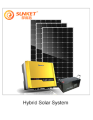 نظام الألواح الشمسية الهجين 3kw مع تخزين البطارية