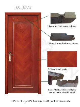 teak wood natural veneer bedroom door