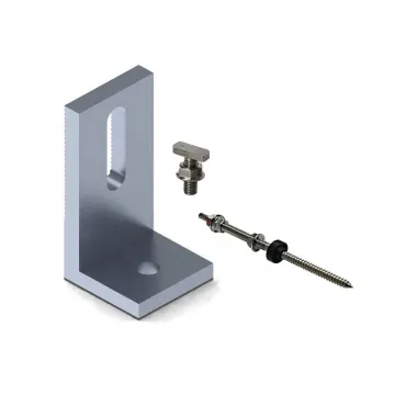 Mount China Factory Direct Aluminum Solar Panel Fixing L Feet for Metal Roof Rack